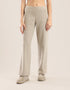 Wide leg pants in faux cashmere